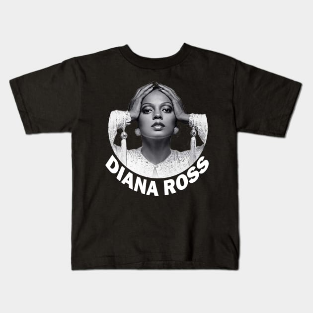 Diana Ross Fans Art Kids T-Shirt by wsyiva